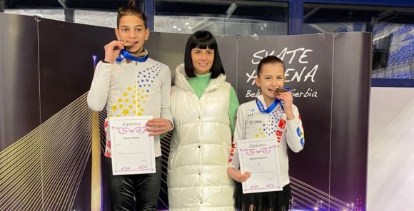 Patinaj artistic | Răzvan Cionac și Natalia Runcanu (Corona Brașov), pe podium la Cupa Europeană „Skate Helena”