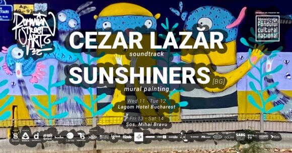 București | Romanian Street Art cu Sunshiners (mural) și Cezar Lazăr (soundtrack)