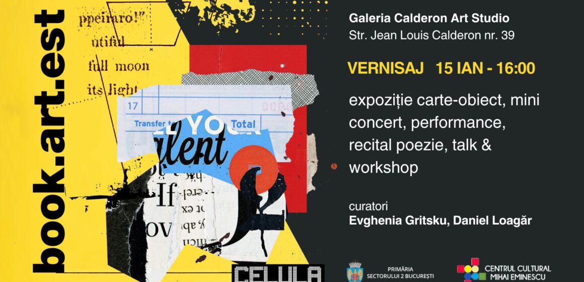 Book.art.est, un volum uluitor de artă cu și despre cărți – între 15 ianuarie și 8 februarie, la București