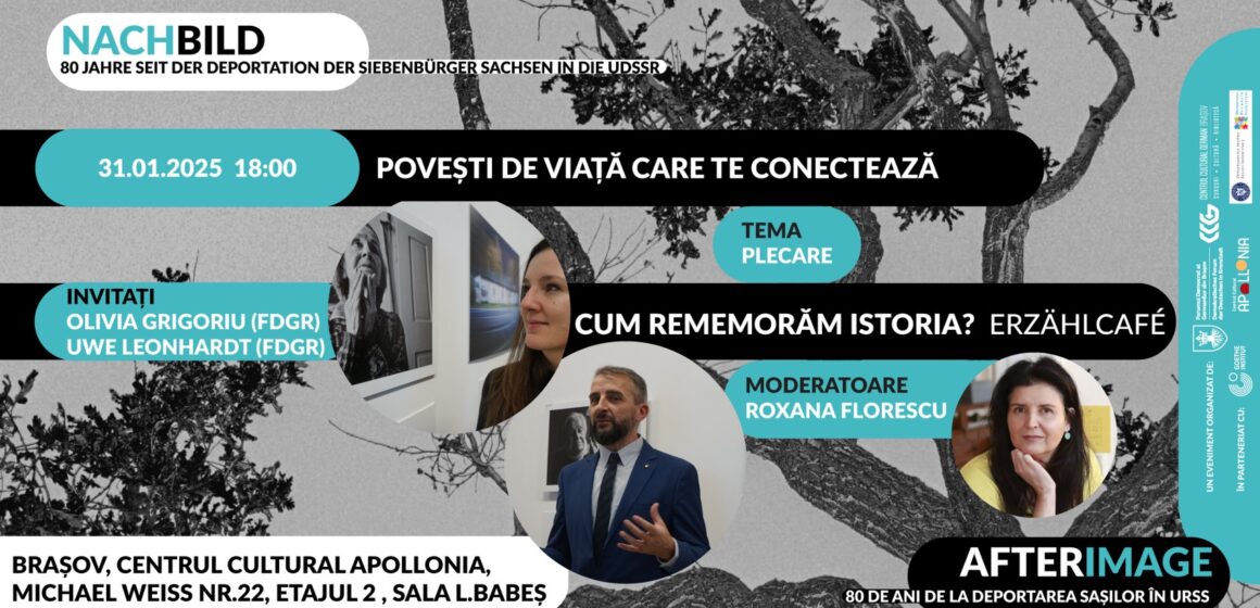 Cum rememorăm istoria? Erzählcafé sau Cafenea de povestiri și amintiri. Un eveniment în cadrul proiectului „AfterImage – 80 de ani de la deportarea sașilor în URSS”