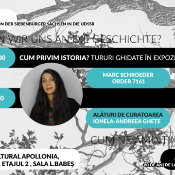 Cum privim istoria? Tururi ghidate în expoziția Marc Schroeder – Order 7161 alături de curatoare Ionela-Andreea Ghețe