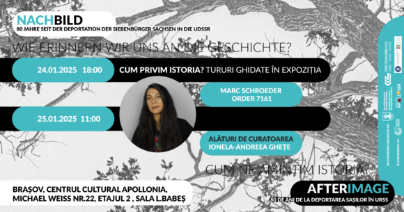 Cum privim istoria? Tururi ghidate în expoziția Marc Schroeder – Order 7161 alături de curatoare Ionela-Andreea Ghețe