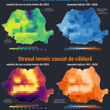 2024 – Cel mai cald an din istoria măsurătorilor și primul în care este depășit pragul de 1,5°C