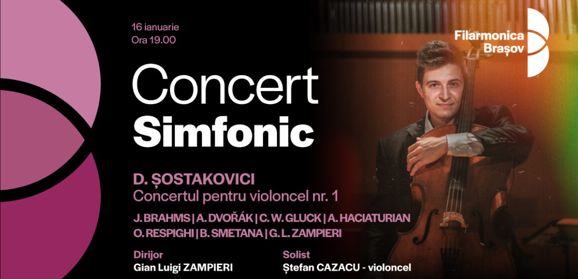 Ștefan Cazacu interpretează Șostakovici, joi seară la Filarmonica Brașov