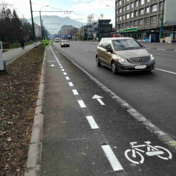 FOTO O nouă pistă pentru biciclete, marca administrației Scripcaru | Brașov, orașul mașinilor