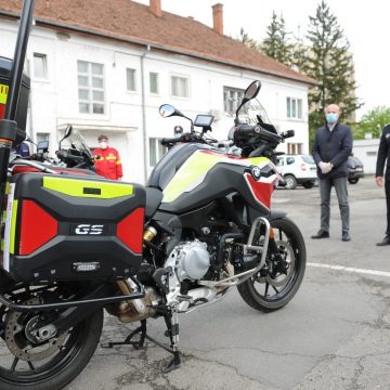 Două motociclete de intervenție urbană au intrat în dotarea ISU Brașov