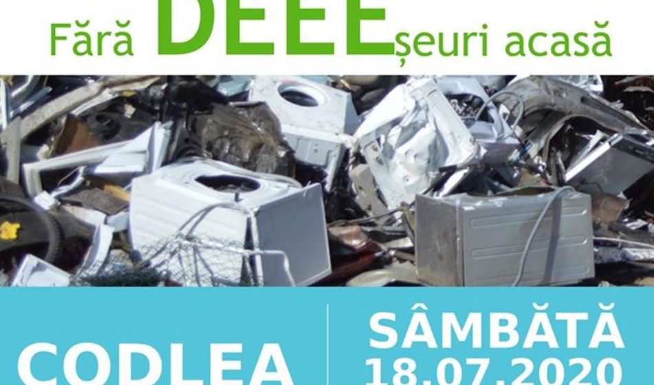 Codlea | Campanie de colectare Deșeuri Echipamente Electrice și Electronice, sâmbătă, 18 iulie