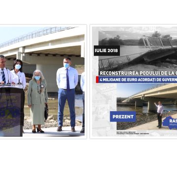Dilema zilei: cine a făcut podul de la Comăna, PNL sau PSD?