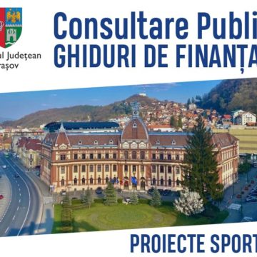 Consiliul Județean Brașov organizează consultare publică pentru finanțarea nerambursabilă din bugetul propriu al Județului Brașov a proiectelor sportive pe anul 2021