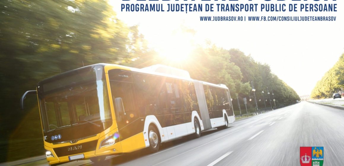 Consiliul Județean Brașov a pus în consultare publică Proiectul de hotărâre privind aprobarea Programului de transport public judeţean de persoane, prin curse regulate în judeţul Braşov, 2022-2028