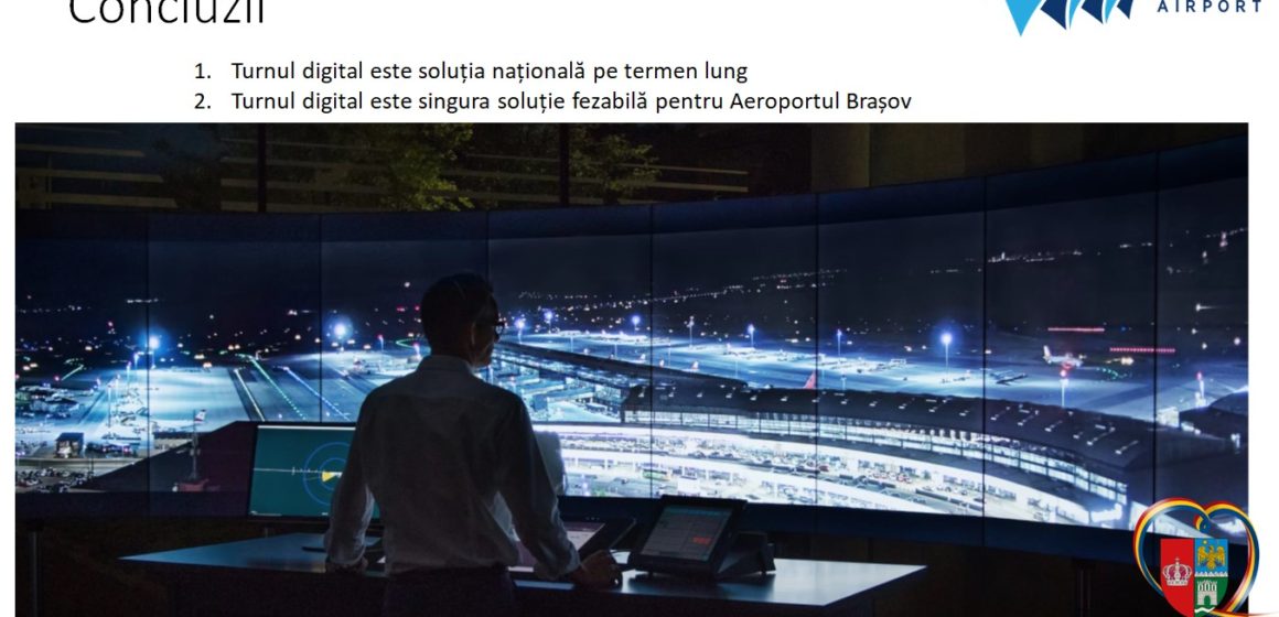 Aeroportul Internațional Brașov va avea turn de control remote. Consiliul Județean Brașov a aprobat indicatorii tehnico-economici pentru serviciile de navigație aeriană