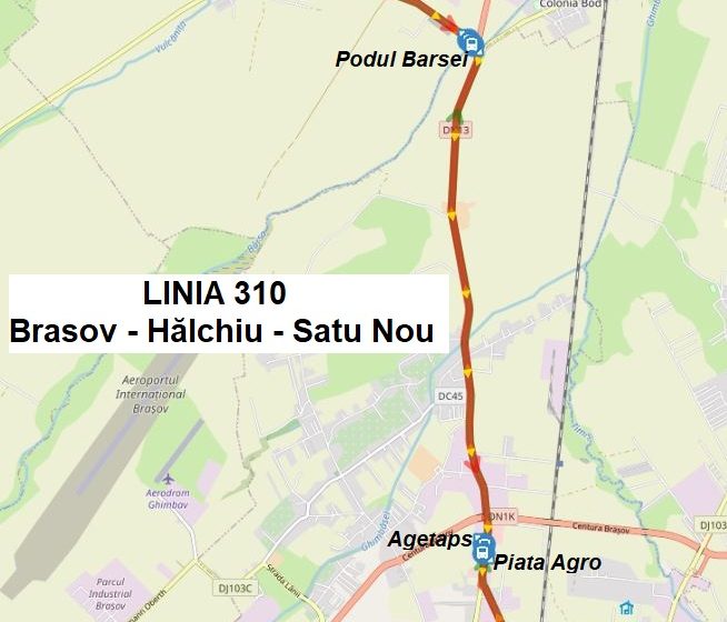 Începând cu 1 iunie 2021 RATBV va opera o nouă linie metropolitană, Brașov – Hălchiu – Satu Nou