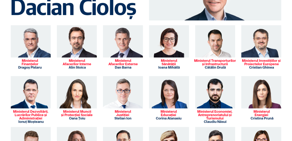Programul de guvernare și lista de miniștri ale cabinetului Dacian Cioloș