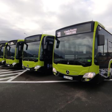 10 autobuze hibrid Mercedes circulă de azi pe liniile 25, 28 și 41