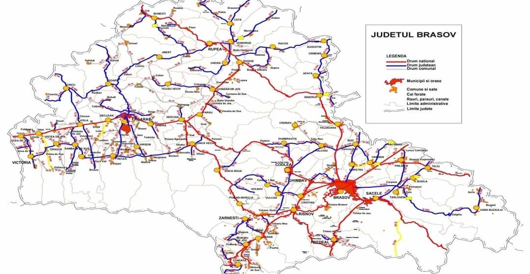 Modernizarea și reabilitarea drumurilor județene din zona metropolitană Brașov și din Țara Făgărașului