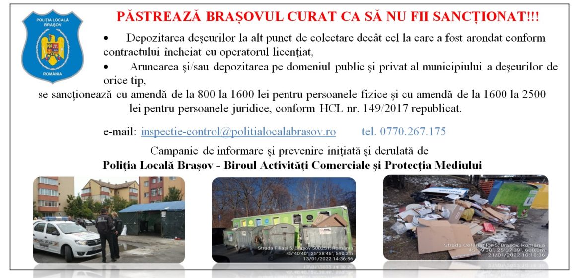 Poliția Locală Brașov a amendat oameni din Hărman pentru că au aruncat gunoiul la o platformă din Brașov. Corect sau management de instituție deficitar?