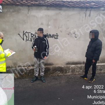 Adolescenți sancționați de Poliția Locală Brașov pentru vandalism