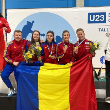 Echipa feminină de spadă a României a câștigat medalia de aur la Campionatul European de Scrimă U23