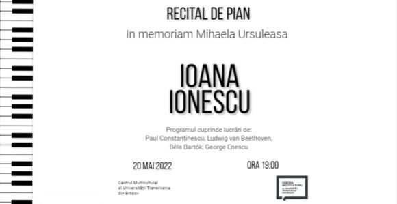 Ioana Ionescu – Recital de pian – În memoriam Mihaela Ursuleasa