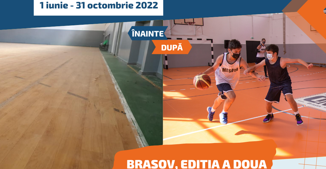 Finaliștii programului Sportul pentru toți: 2 săli de sport reabilitate și 2 terenuri performante de sport înființate în Brașov în 2022
