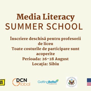 Media Literacy Summer School – educație mediatică pentru profesorii de liceu