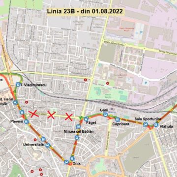 RATBV modifică traseul linie 23B începând de azi, 1 august 2022