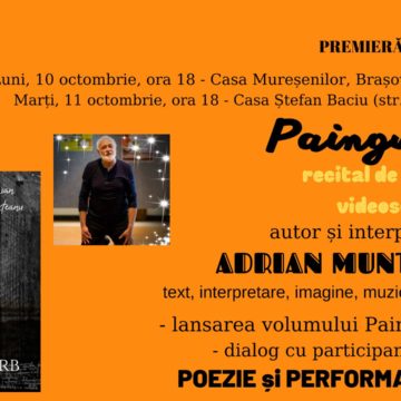 Două recitaluri de sonete și videosonete | Adrian Munteanu la Muzeul Casa Mureșenilor