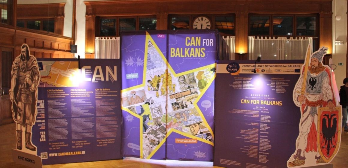 Expoziția realizată de Muzeul Județean de Istorie Brașov, CAN for Balkans, a ajuns la Bruxelles