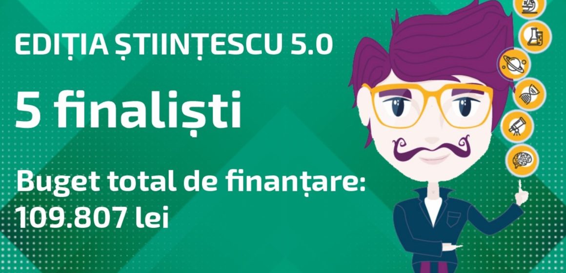Cinci proiecte primesc finanțare în cadrul ediției Științescu 5.0 la Brașov