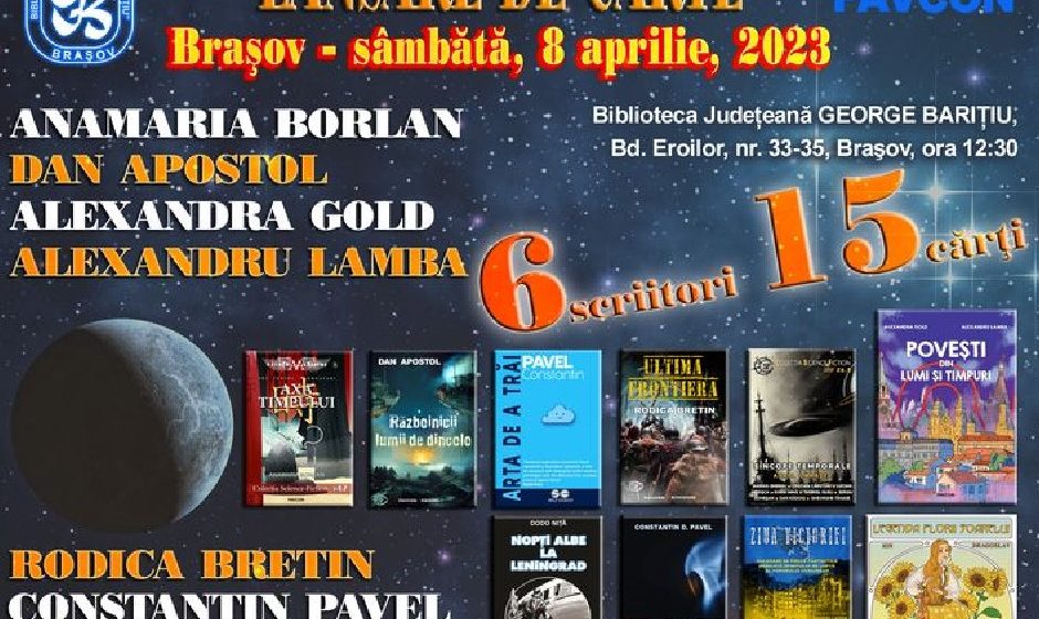 Biblioteca Judeţeană Braşov găzduieşte un eveniment marca Editura Pavcon şi vă invită la lansarea cărţilor sâmbătă, 8 aprilie 2023