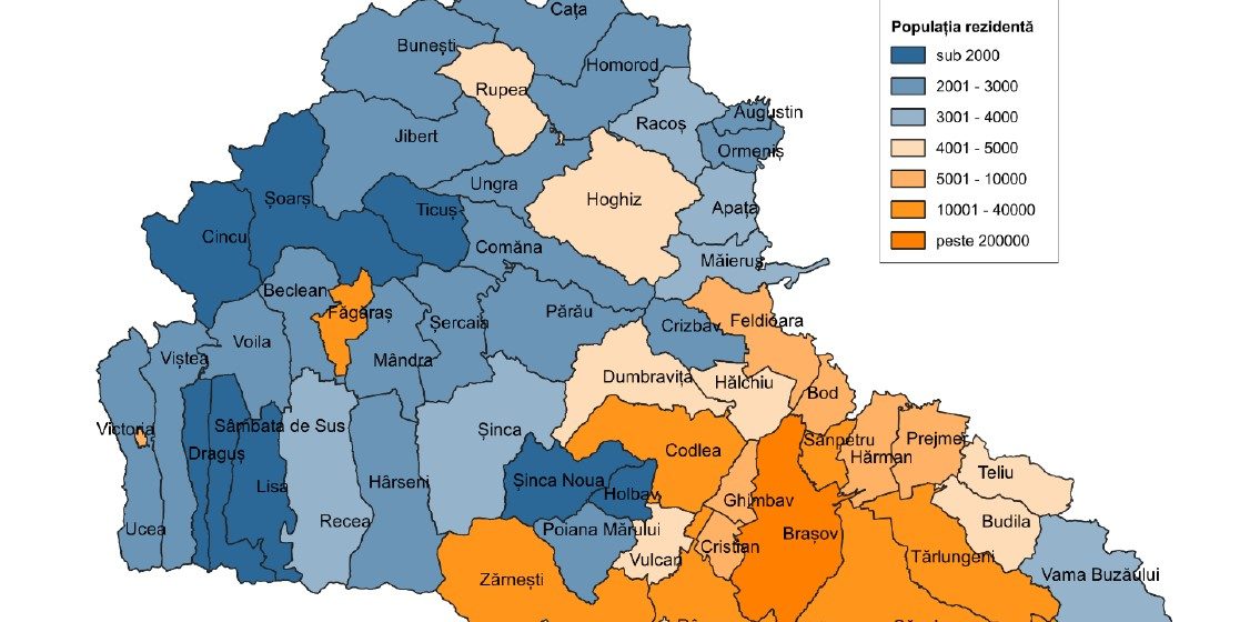 Recensământul populației și locuințelor 2021 – date finale pentru județul Brașov