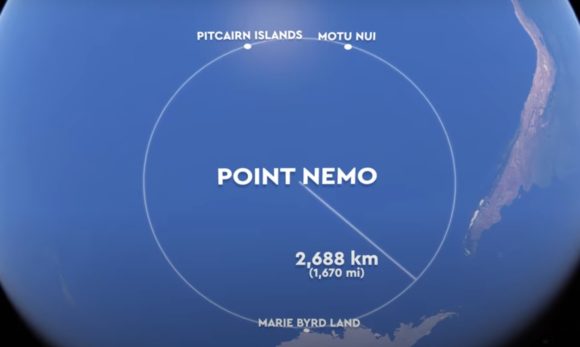 Punctul Nemo, un cimitir spațial ce poluează Pacificul?