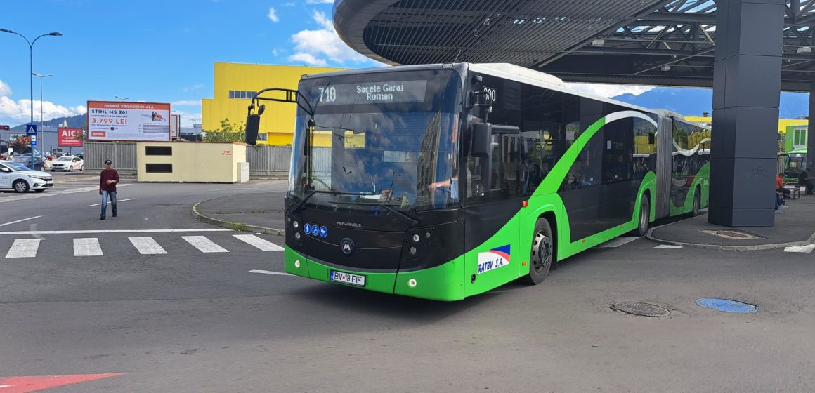 RATBV crește capacitatea serviciului de transport pe linia metropolitană 710, Brașov (terminal Roman) – Săcele (cap linie Garaj)