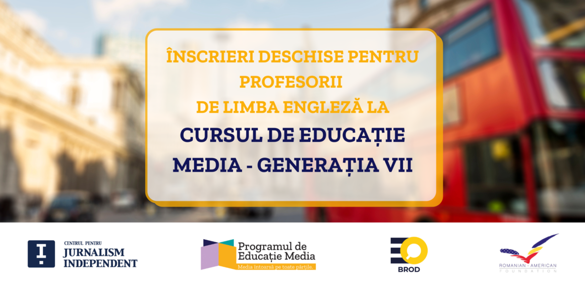 Curs de Educație Media pentru profesorii de limba engleză