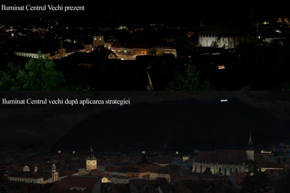 Primăria Brașov pregătește o altă abordare în ceea ce privește iluminatul public, reclamele luminoase și vitrinele din centrul istoric