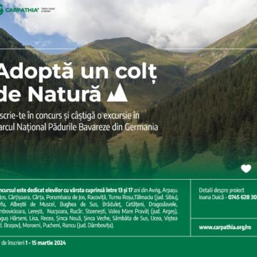 Începe o nouă ediție a concursului „Adoptă un colț de natură”