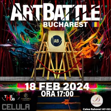 Competiția de pictură live Art Battle Bucharest, pe 18 februarie la Palatul Bragadiru