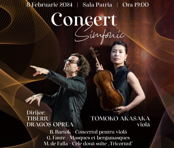 Concert excepțional cu Tomoko Akasaka și Tiberiu Dragoș Oprea la Sala Patria