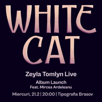 Zeyla Tomlyn lansează la Tipografia primul album solo, White Cat