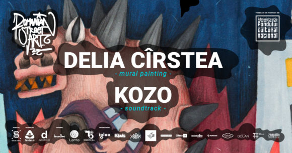 București | Romanian Street Art anunță intervenția artistică realizată de Delia Cîrstea și Kozo