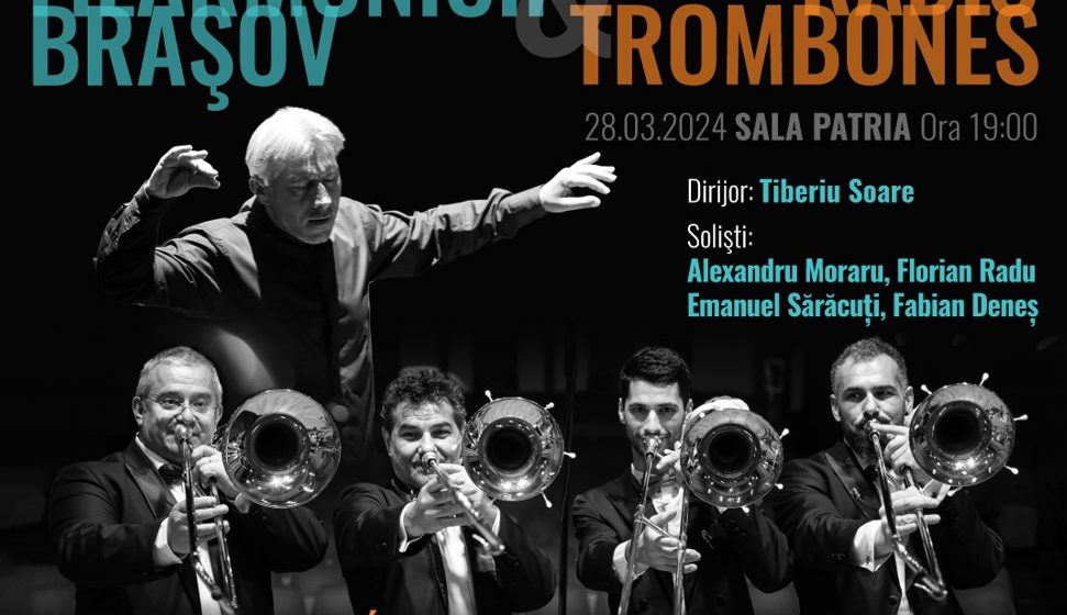 Concert simfonic cu The Radio Trombones și orchestra Filarmonicii Brașov sub bagheta dirijorului Tiberiu Soare