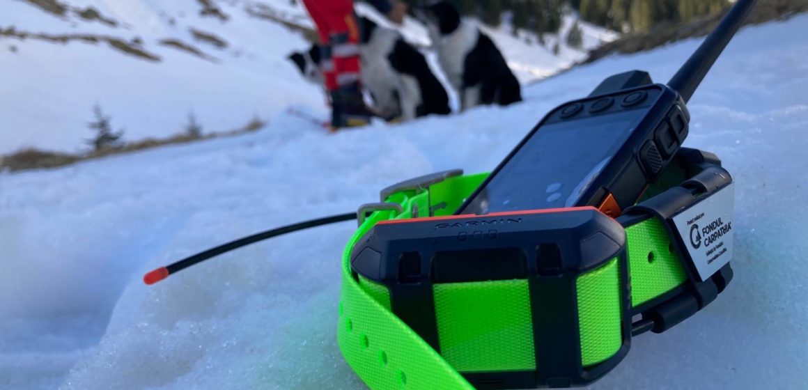Fundația Conservation Carpathia dotează echipa canină Salvamont Argeș cu dispozitive GPS