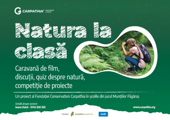 Fundația Conservation Carpathia a lansat caravana educațională „Natura la clasă”, pentru copiii din Munții Făgăraș