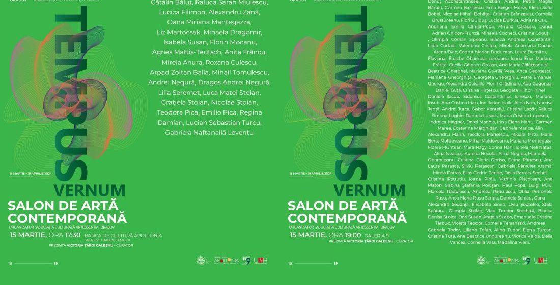 La inițiativa Asociației Culturale Artessentia își dau întâlnire peste 140 de artiști în cadrul Salonului de Artă Contemporană TEMPUS VERNUM