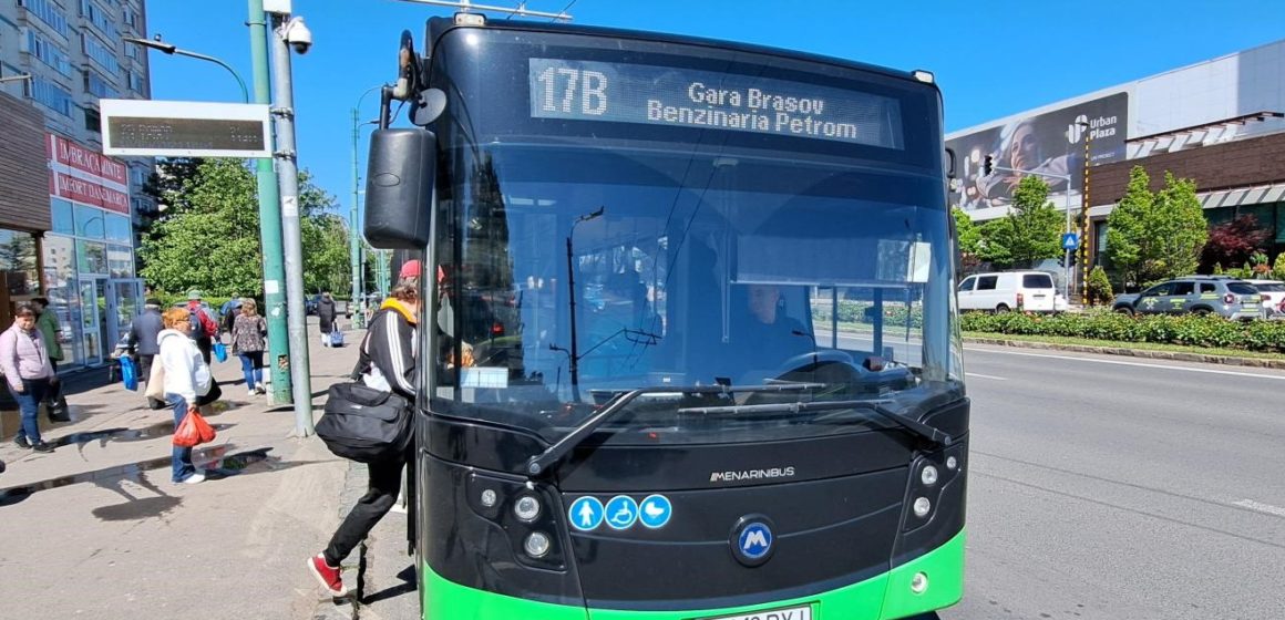 RATBV operează modificări pe linia 17B (Gara Brașov – Timișul de Jos) începând cu 11 mai 2024