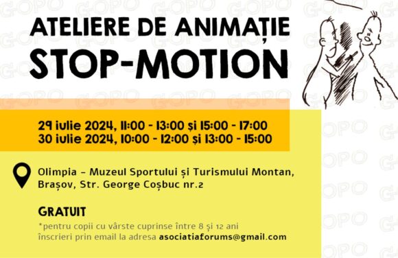 𝐀𝐭𝐞𝐥𝐢𝐞𝐫𝐞 𝐝𝐞 𝐚𝐧𝐢𝐦𝐚ț𝐢𝐞 𝐬𝐭𝐨𝐩-𝐦𝐨𝐭𝐢𝐨𝐧 în cadrul proiectului 𝐀𝐓𝐄𝐋𝐈𝐄𝐑𝐄𝐋𝐄 𝐆𝐎𝐏𝐎 la Olimpia – Muzeul Sportului și Turismului Montan