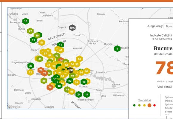 Studiu: Starea poluării aerului în Cluj-Napoca, București și Iași