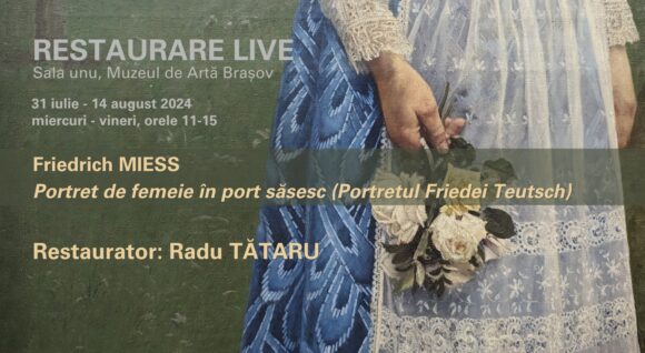 Vizitatorii pot vedea live la Muzeul de Artă Brașov procesul de restaurare a unei opere de artă realizată de artistul brașovean Friedrich Miess