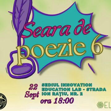 Decopertat Brașov vă invită pe 22 septembrie la cea de-a VI-a Seară de Poezie