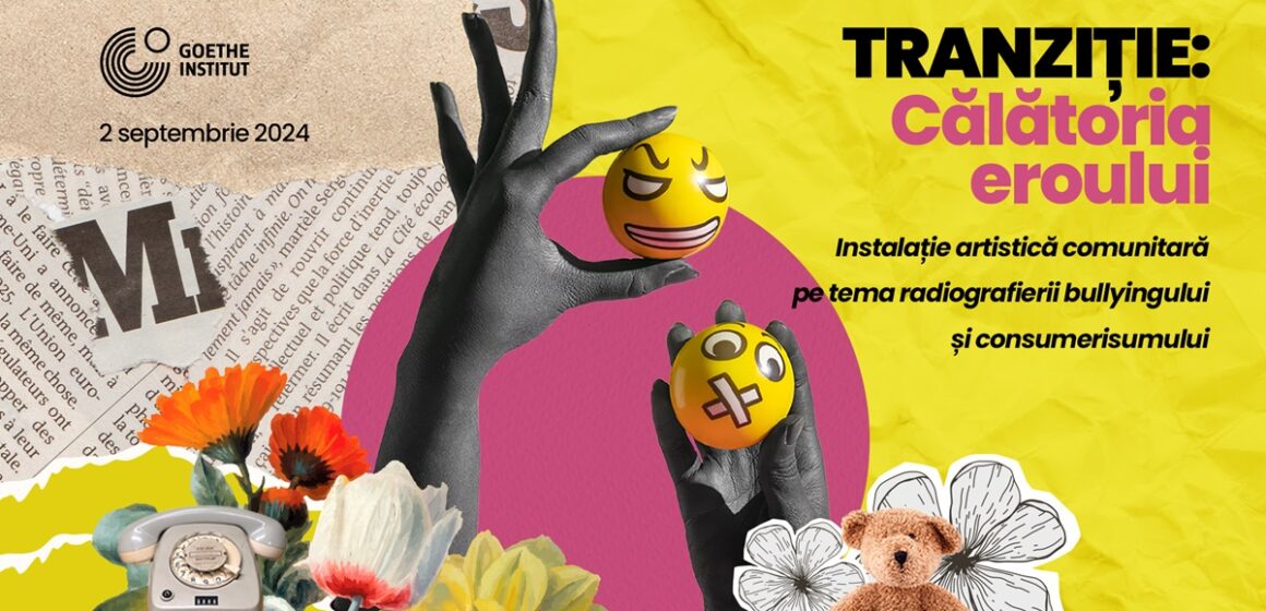 Instalația artistică participativă și comunitară, parte din proiectul TRANZIȚIE: Călătoria Eroului, pe 2 septembrie la Institutul Goethe din București